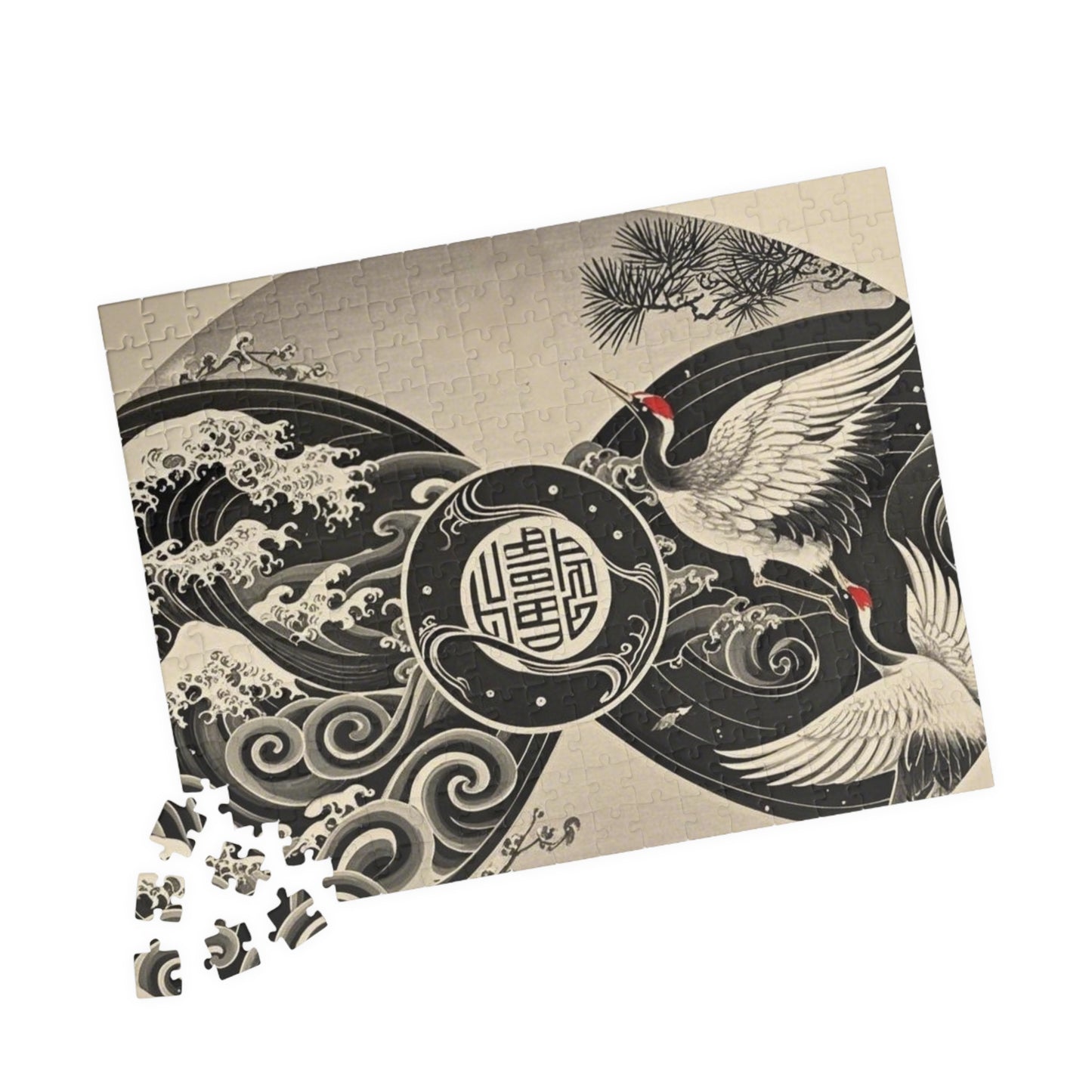 Elegant Crane Puzzle - Serene Artwork for Relaxation and Family Fun, Unique Gift for Puzzle Lovers, Home Decor, Mindfulness Activity, [...]