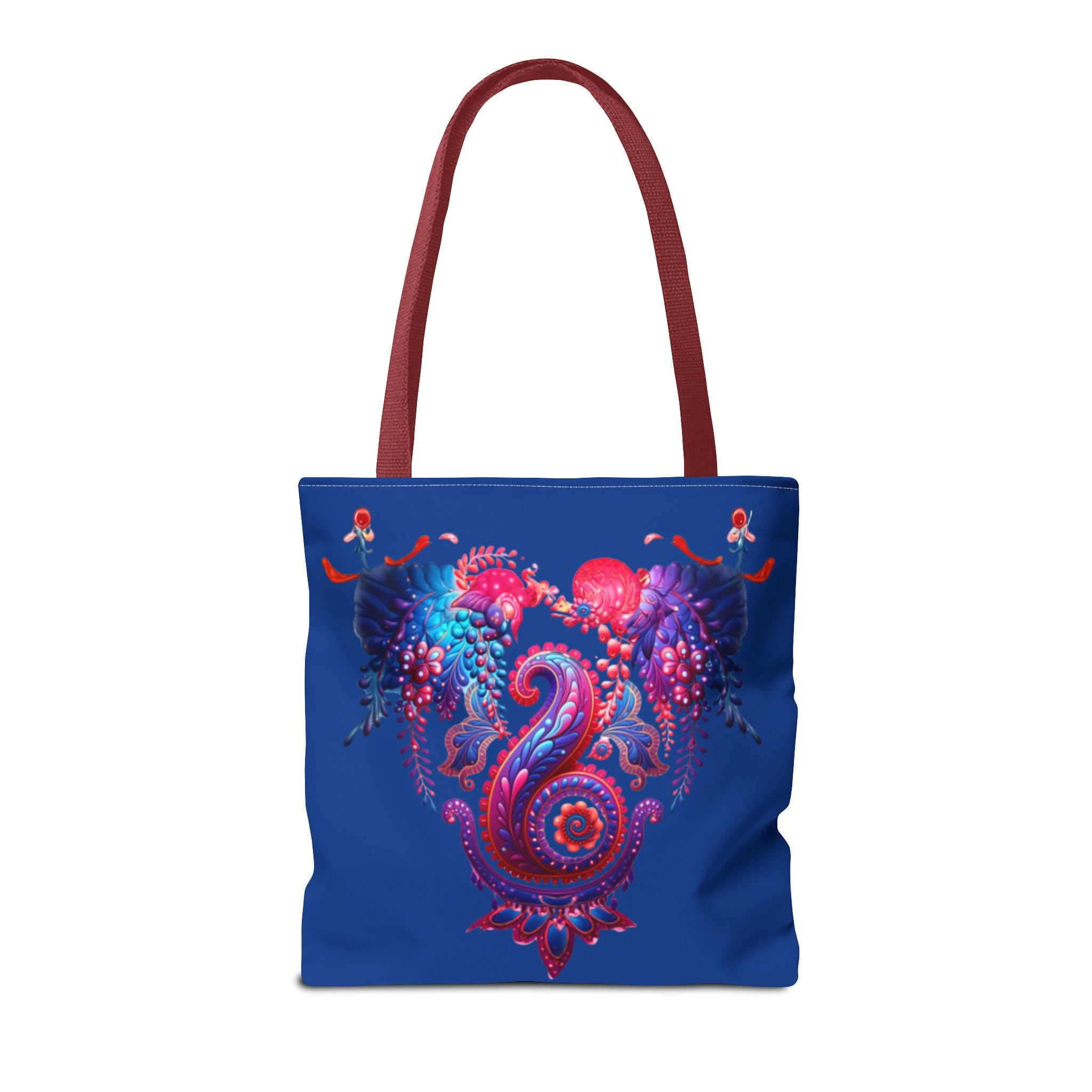 Vibrant Heart Sea Life Tote Bag | Eco-Friendly Shopping Bag, Beach Tote, Gift for Ocean Lovers, Colorful Canvas Purse, Summer Accessory