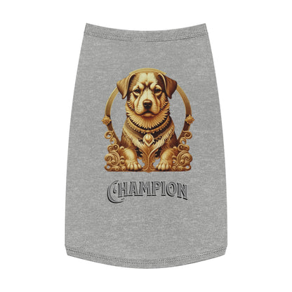 Champion Pet Tank Top for Dogs, Stylish Dog Apparel, Pet Summer Wear, Dog Costume, Gift for Dog Lovers
