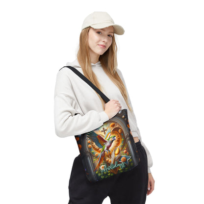Vibrant Holiday Tote Bag - Colorful Bird Design, Perfect for Gift Giving, Eco-Friendly Shopping, Beach Days, Travel Essentials