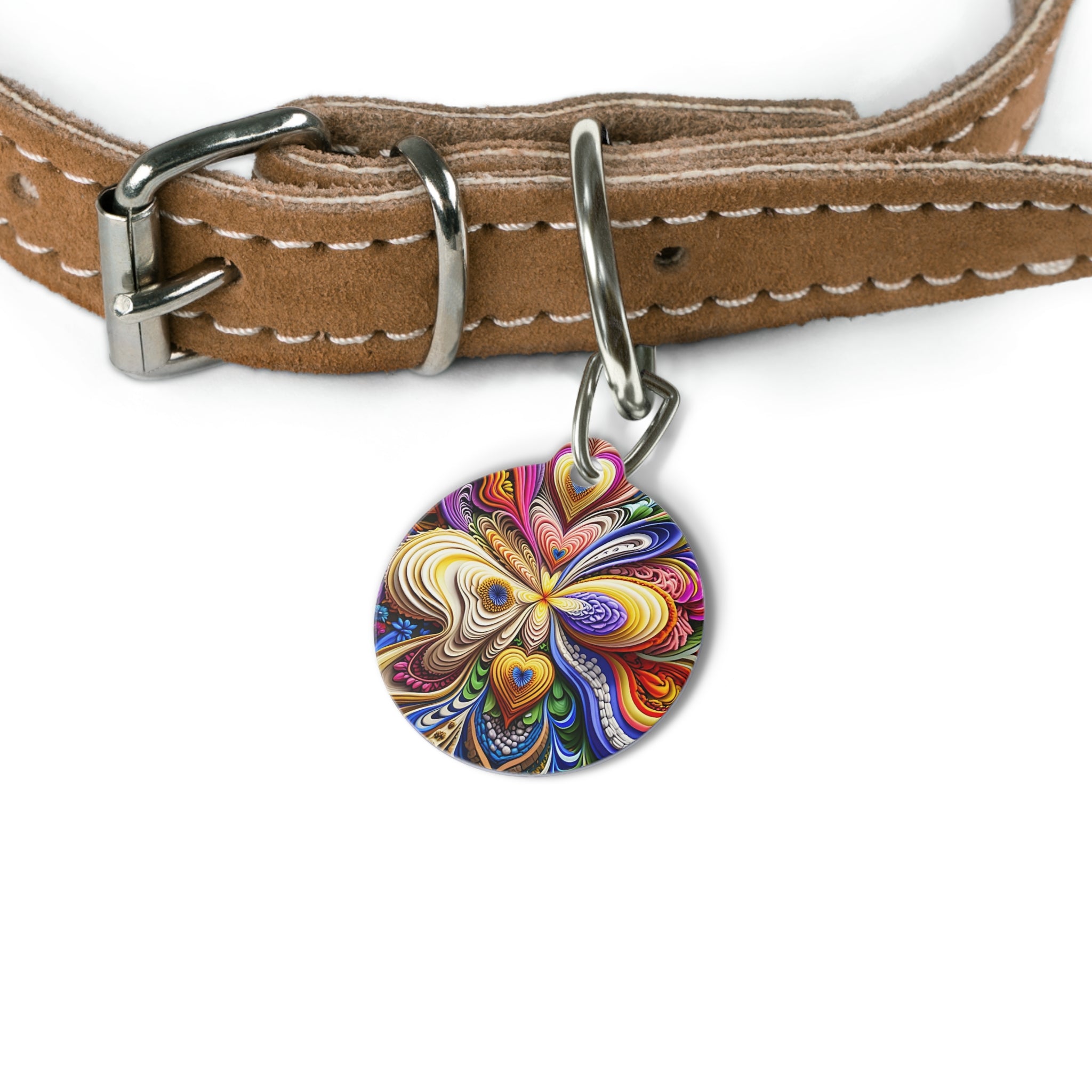 Pet Tag for Dogs and Cats, Tag, Vibrant Pet Name Tag, Gift for Pet Lovers, Unique Animal Accessories