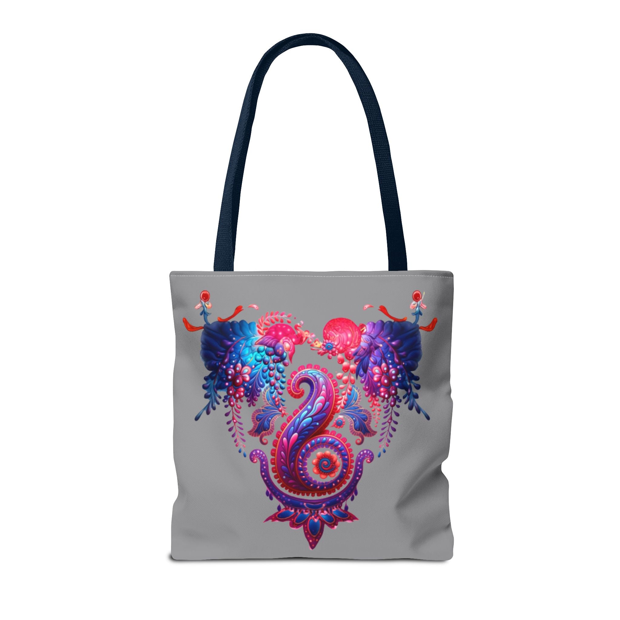 Vibrant Art Tote Bag, Colorful Beach Tote, Gift for Her, Bohemian Floral Bag, Eco-Friendly Shopping Bag, Festival Accessory
