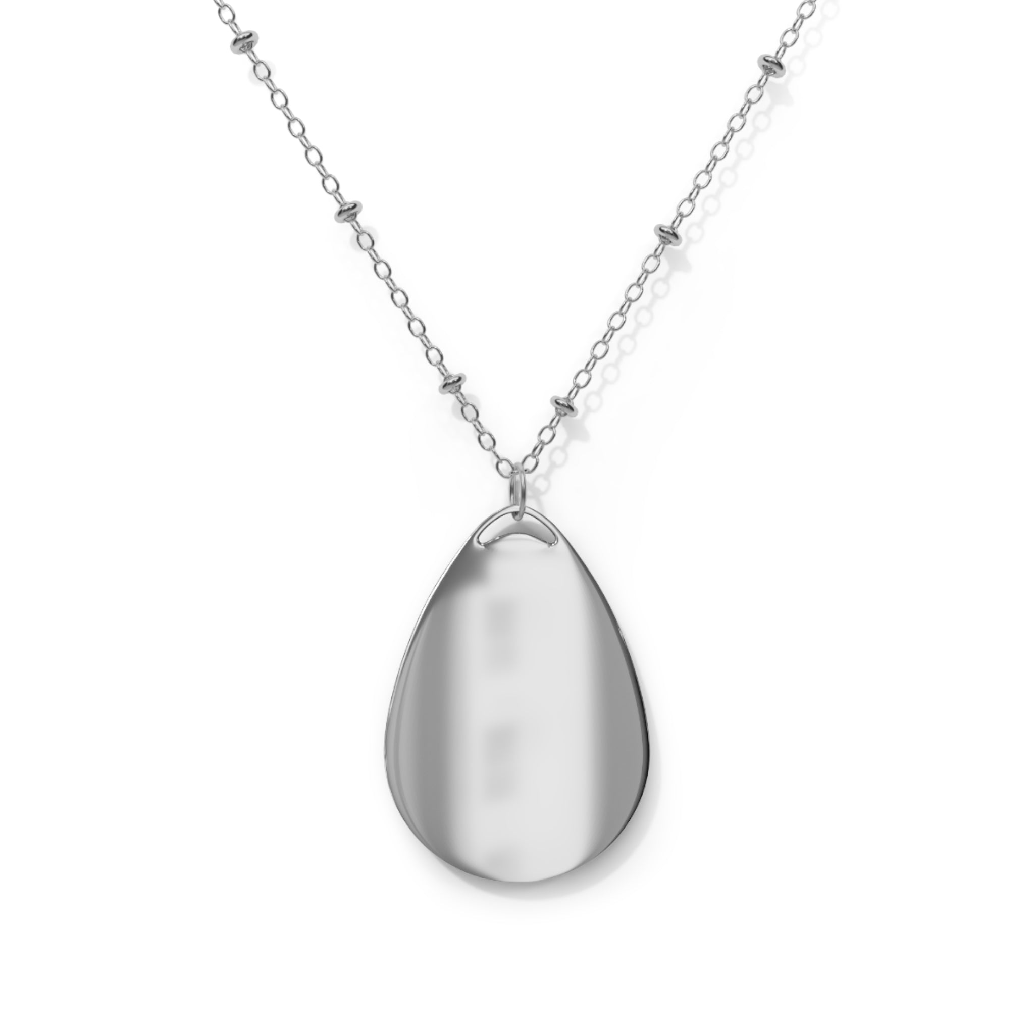Divine Mary Oval Necklace | Spiritual Jewelry Gift, Religious Pendant, Church Accessory, Faith Jewelry, Mother's Day Gift