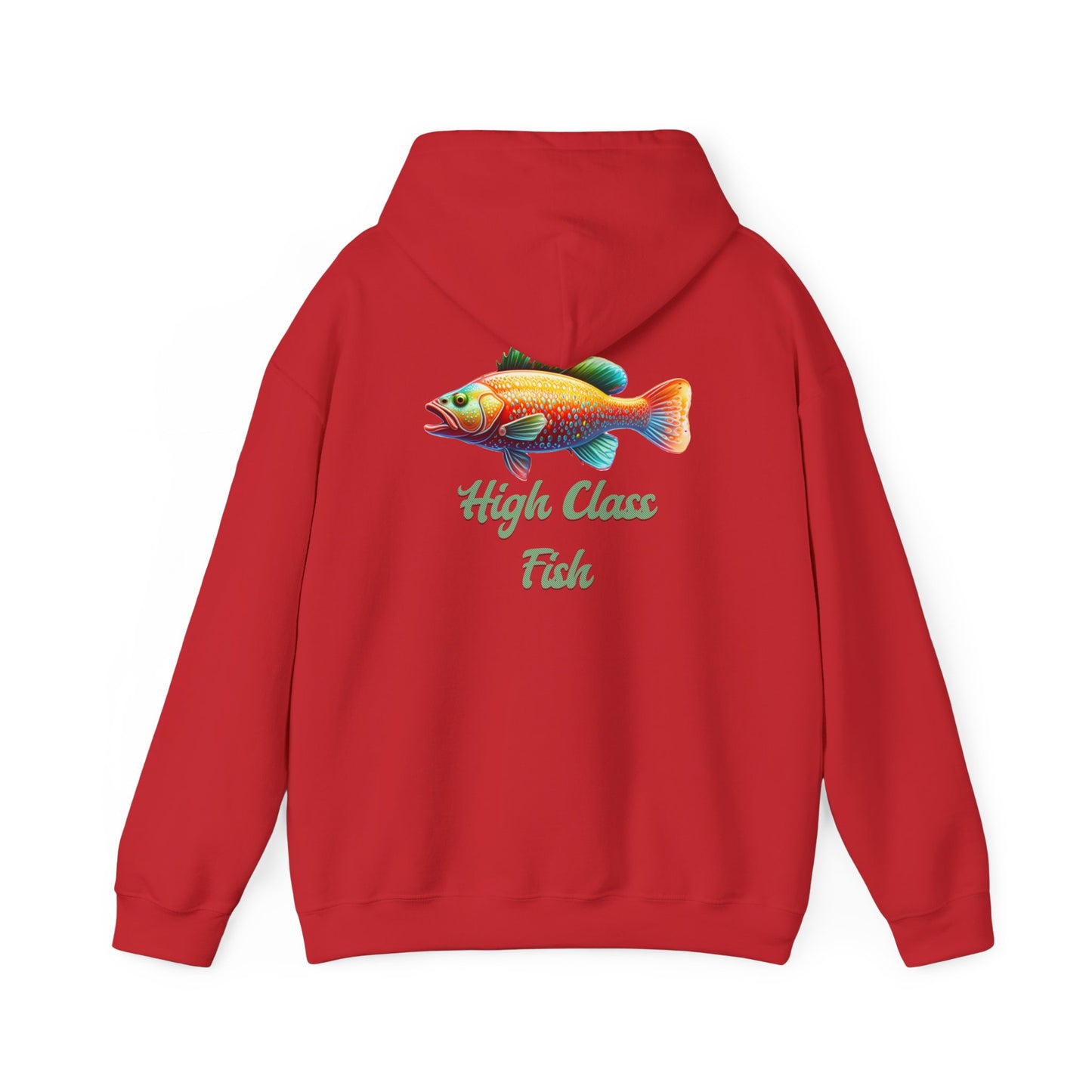 High Class Fish Hoodie - Unisex Heavy Blend Sweatshirt, Cozy Gift for Fishing Enthusiasts, Great for Outdoors, Casual Wear, Birthday Gift