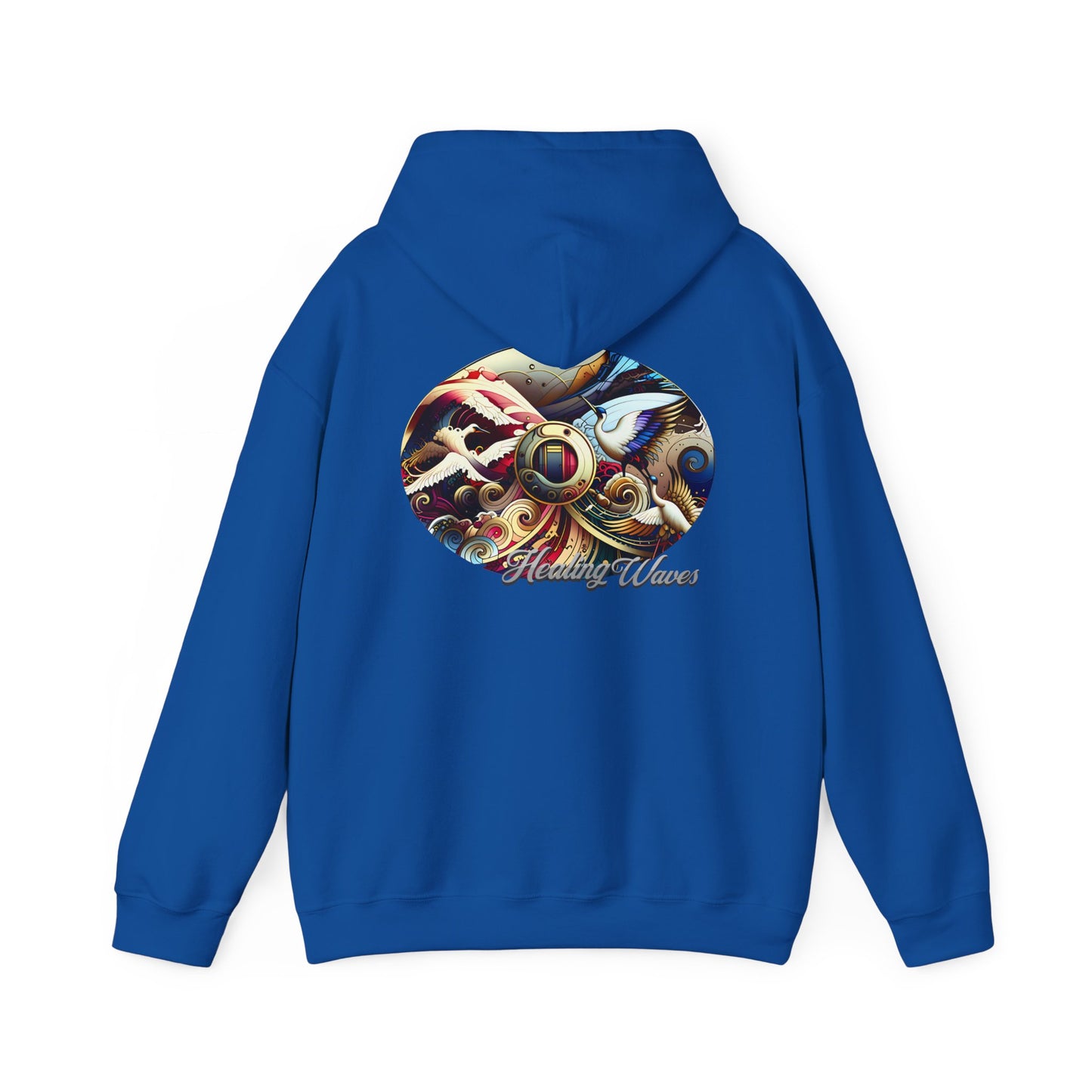 Artistic Unisex Heavy Blend Hoodie - Cozy Graphic Sweatshirt, Ideal for Casual Outfits, Unique Gifts, Streetwear Style, Comfortable Layering