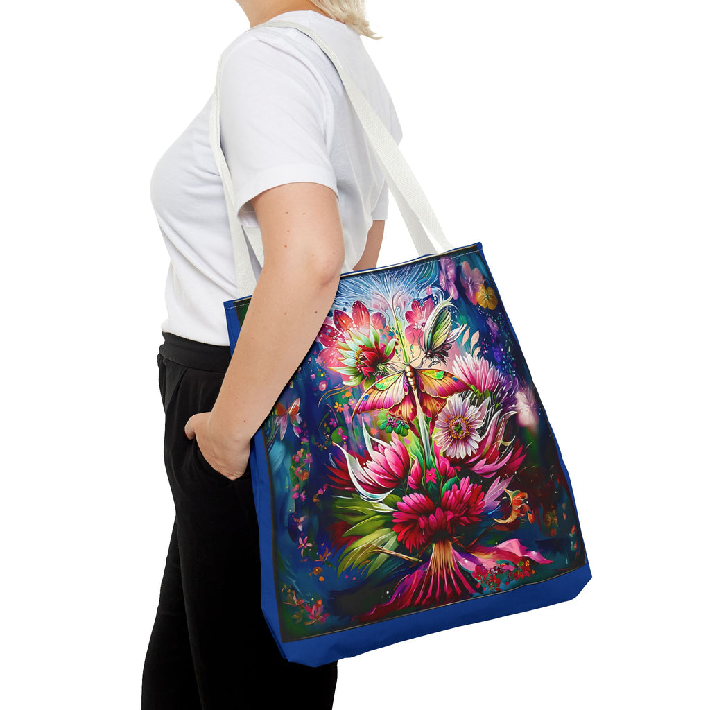 Floral Fantasy Tote Bag — Vibrant All-Over Print Blooming Bouquet