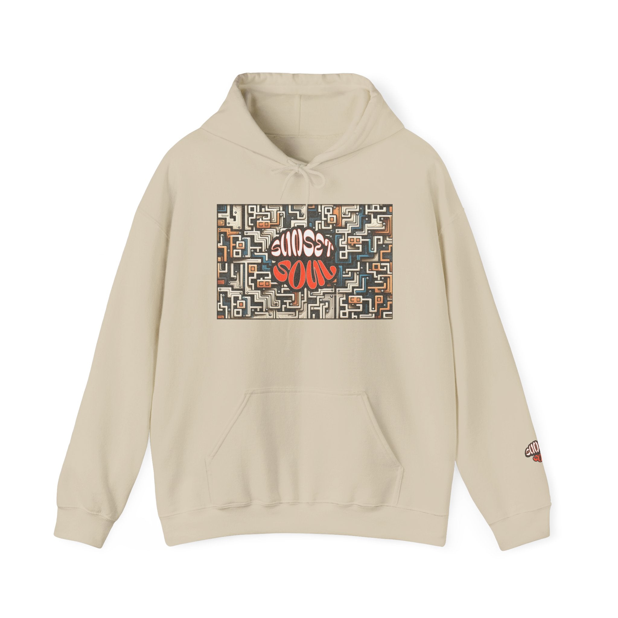 Choose Your Path Hoodie — Maze Graffiti Graphic Pullover