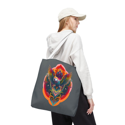Colorful Parrot Tote Bag | Eco-Friendly Shopping Bag, Beach Tote, Art Print Bag, Gift for Bird Lovers, Fun Everyday Use