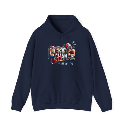 Lucky Chance Hooded Sweatshirt | Cozy Comfort, Unisex Hoodie, Perfect for Casual Outings, Great Gift for Birthdays, Lucky Charm Apparel