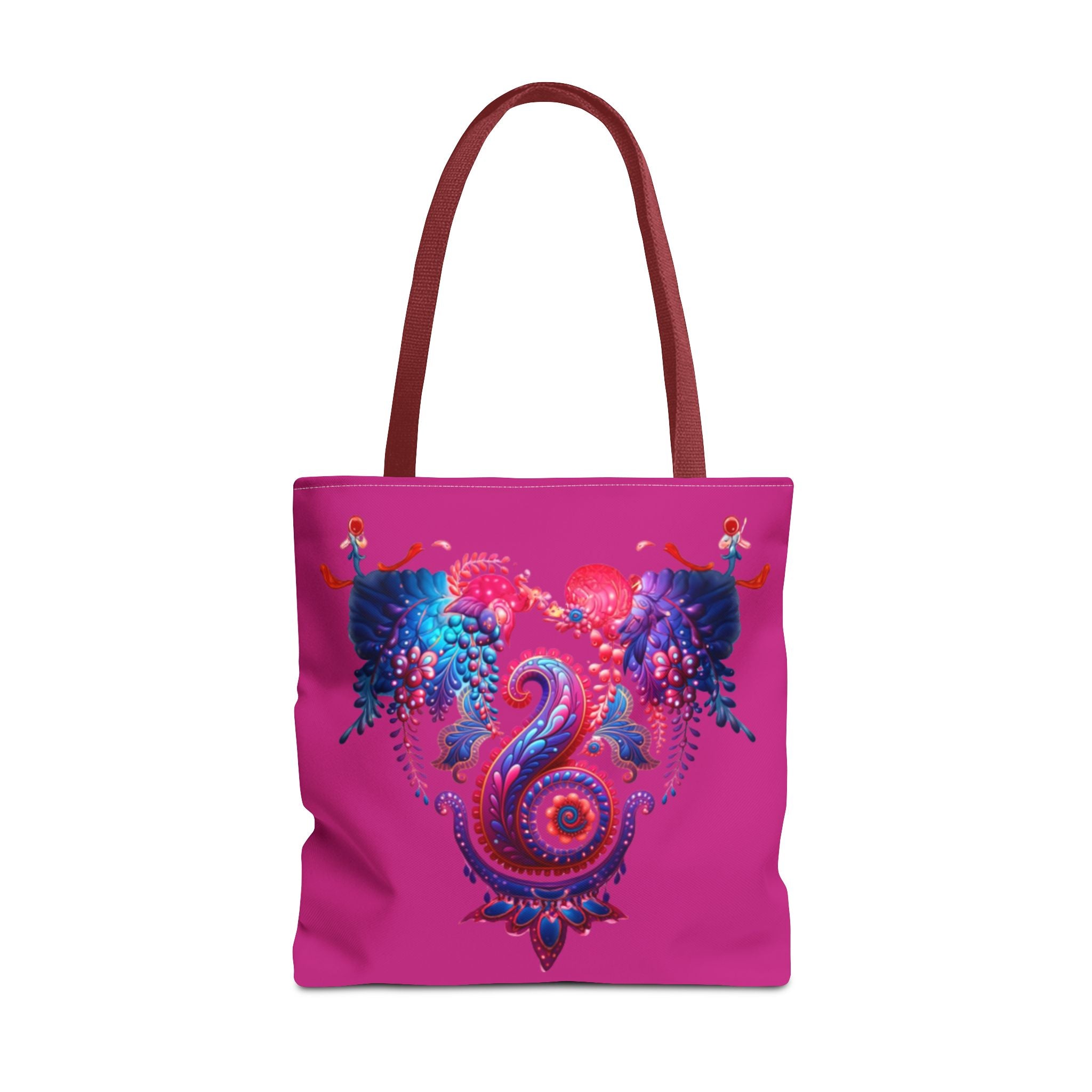 Vibrant Seahorse Tote Bag, Boho Style Bag, Beach Tote, Gift for Her, Colorful Canvas Bag, Eco-Friendly Shopping Bag