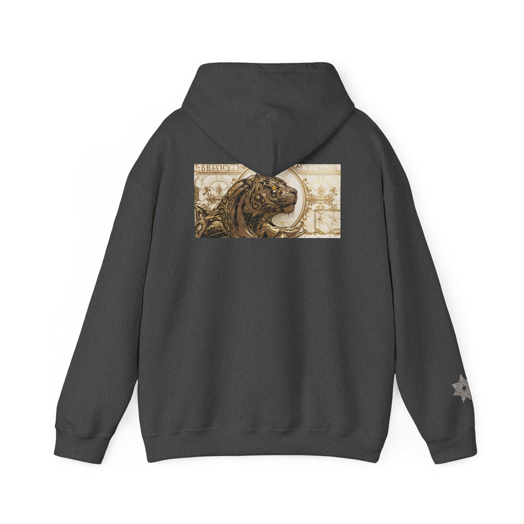 Hoodie — Vintage Steampunk Lion Crest Back Print