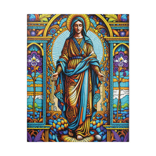 Puzzle Stained Glass Virgin Mary