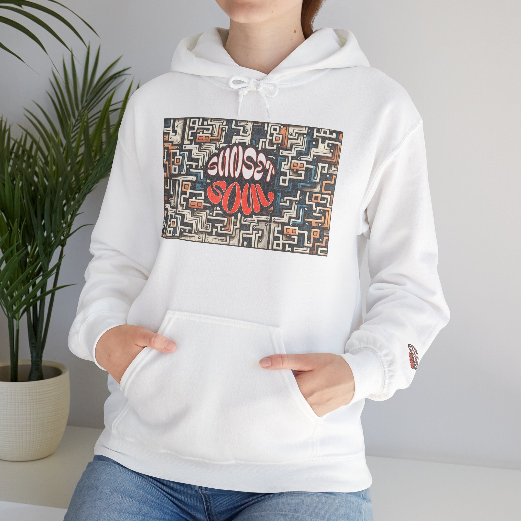 Choose Your Path Hoodie — Maze Graffiti Graphic Pullover