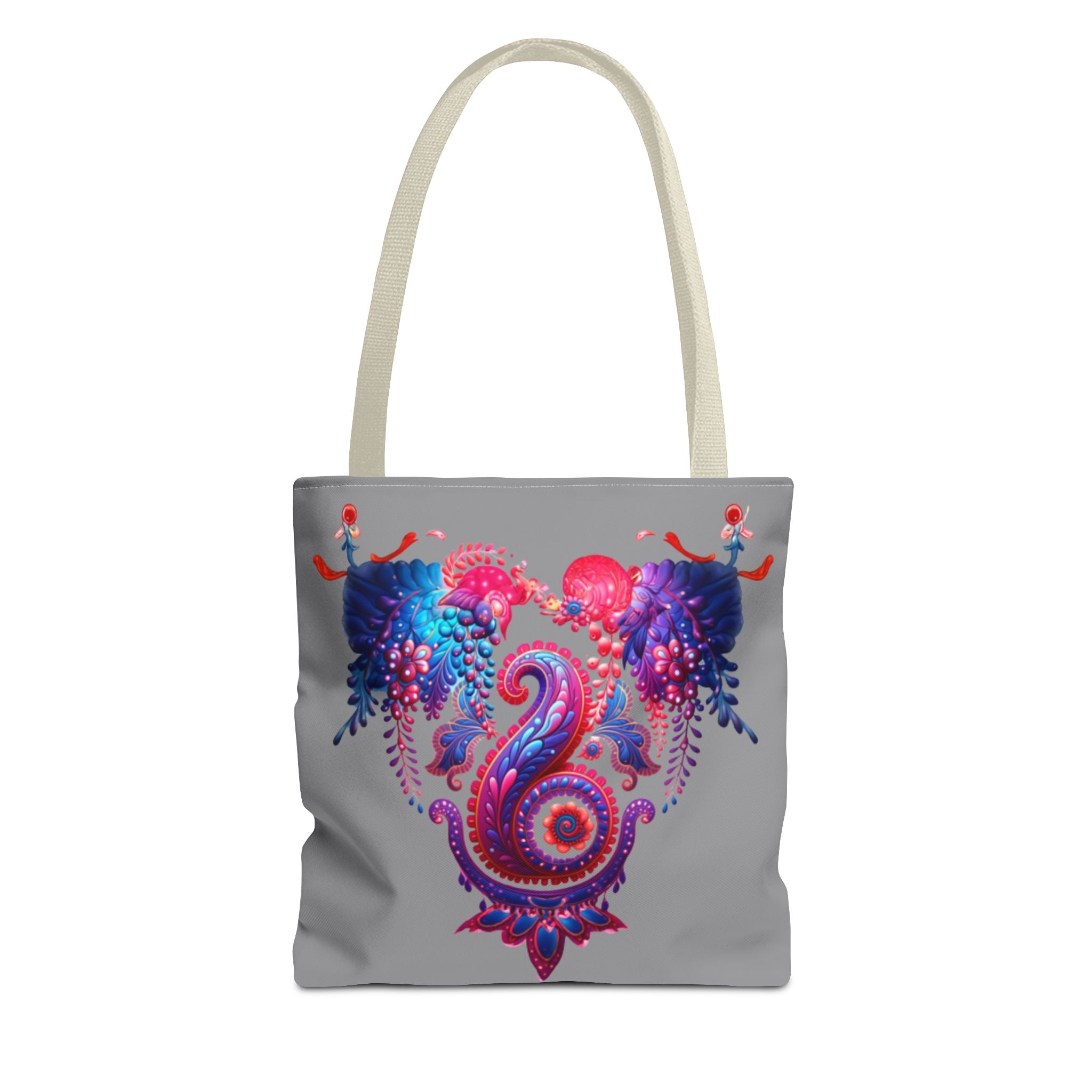 Vibrant Art Tote Bag, Colorful Beach Tote, Gift for Her, Bohemian Floral Bag, Eco-Friendly Shopping Bag, Festival Accessory