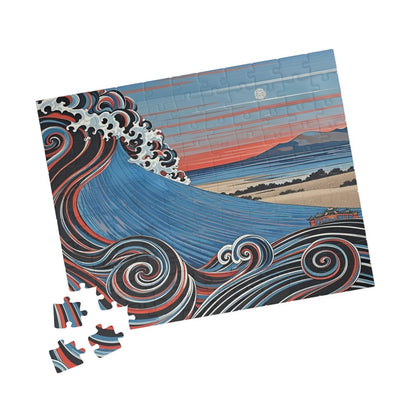 Artistic Wave Puzzle - Ocean Scene, Relaxing Gift, Family Activity, Home Decor, 110-1014 Piece Options