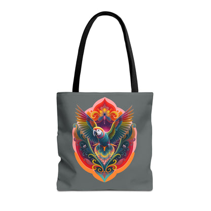 Colorful Parrot Tote Bag | Eco-Friendly Shopping Bag, Beach Tote, Art Print Bag, Gift for Bird Lovers, Fun Everyday Use