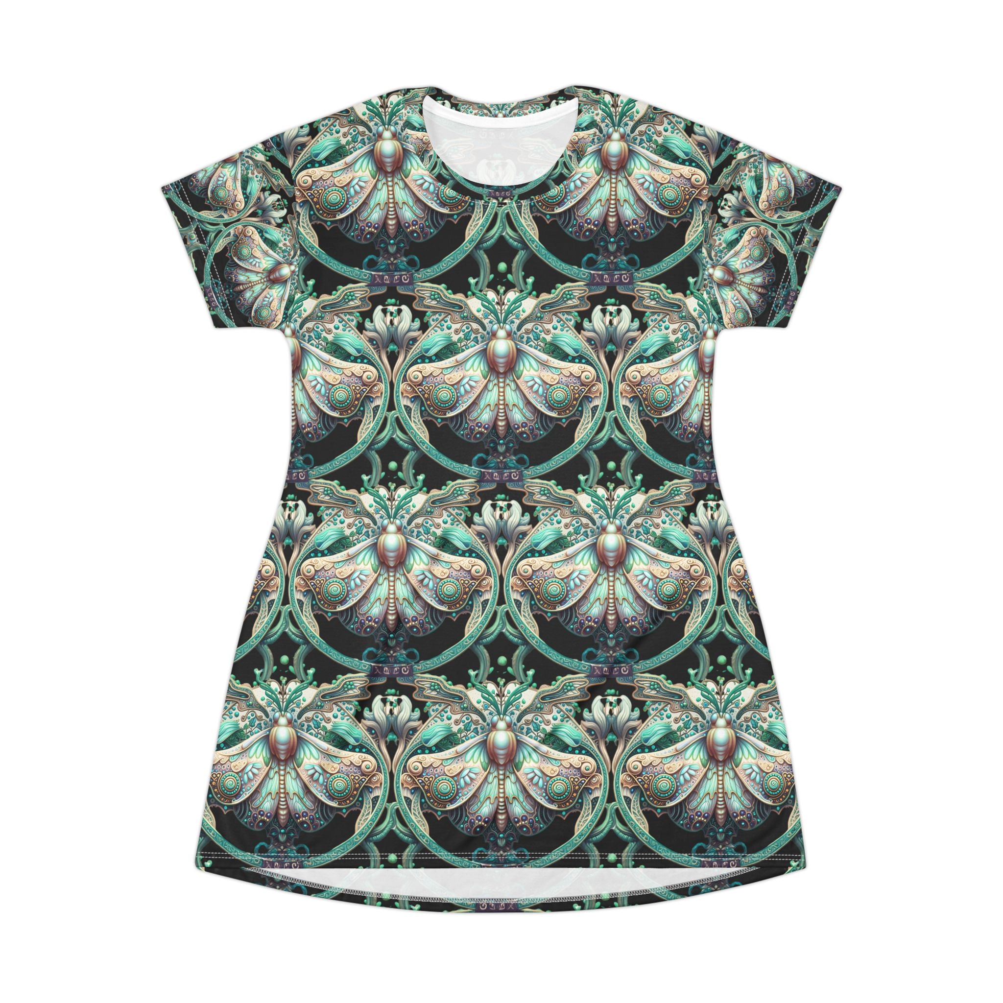 Butterfly Motif T-Shirt Dress - Classic Design