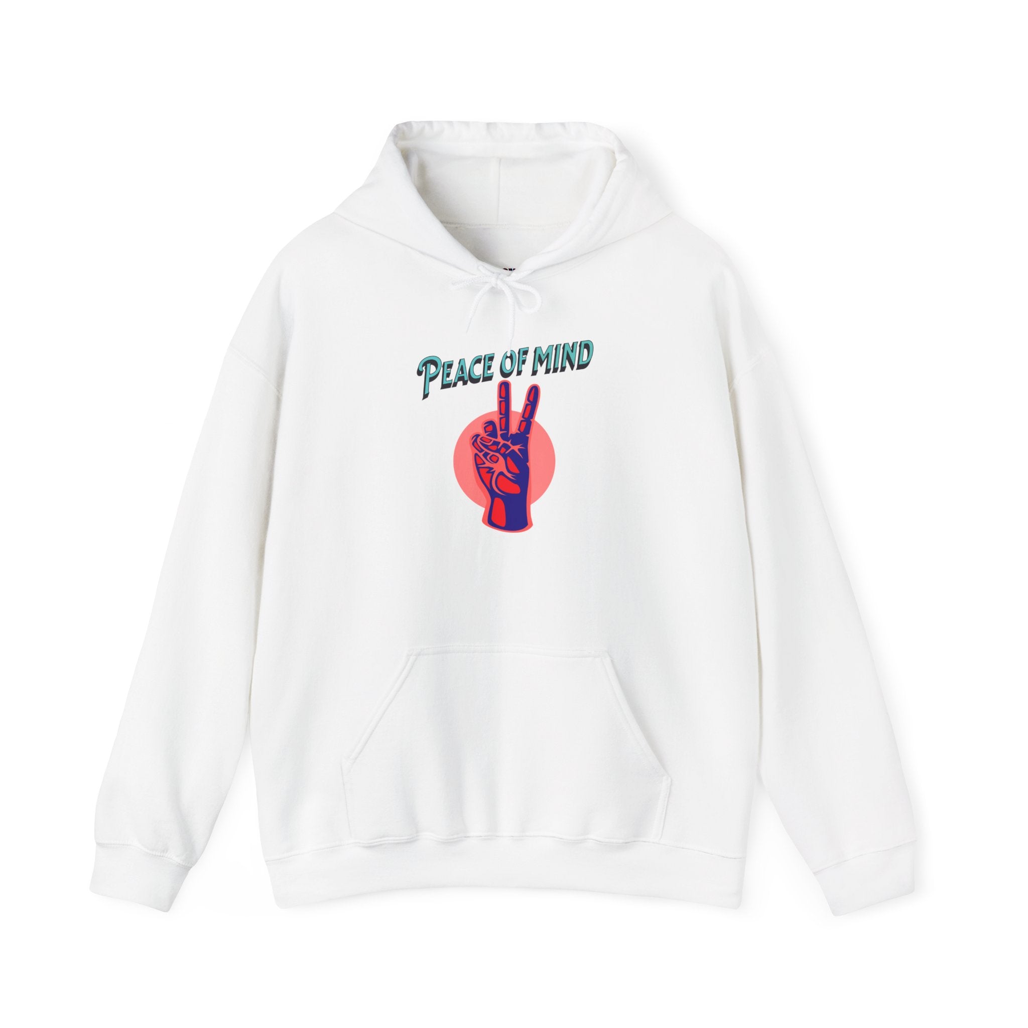 Peace of Mind Unisex Hooded Sweatshirt, Cozy Hoodie, Gift for Friends, Casual Wear, Comfortable Sweatshirt, Vibrant Design