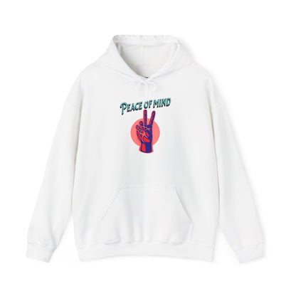 Peace of Mind Unisex Hooded Sweatshirt, Cozy Hoodie, Gift for Friends, Casual Wear, Comfortable Sweatshirt, Vibrant Design