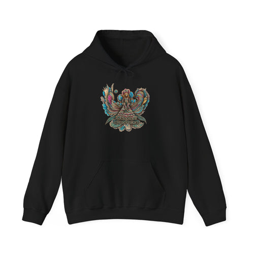 Bohemian Chic Hoodie, Unisex Sweater, Cozy Casual Wear, Gifts for Her, Artistic Sweatshirt, Festival Style Apparel