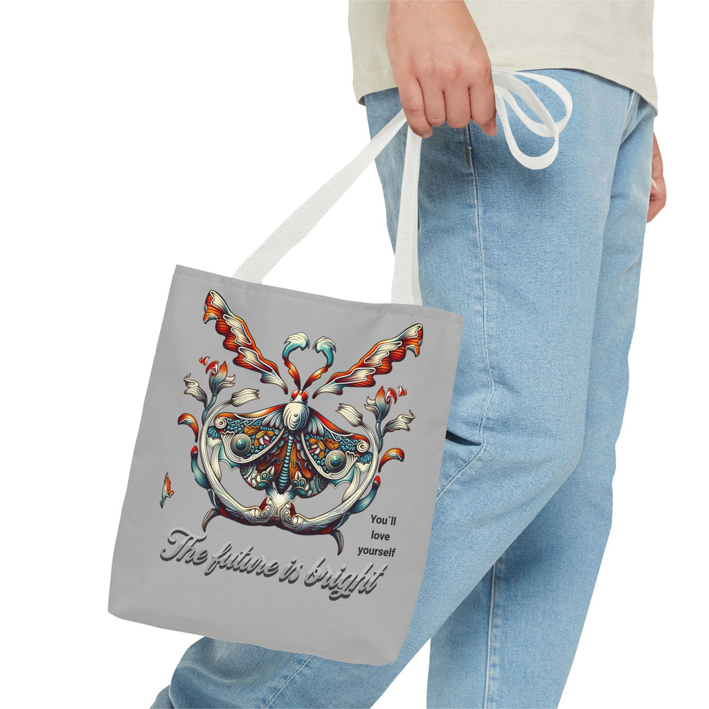 Tote Bag — 'The Future Is Bright' Decorative Butterfly Tote