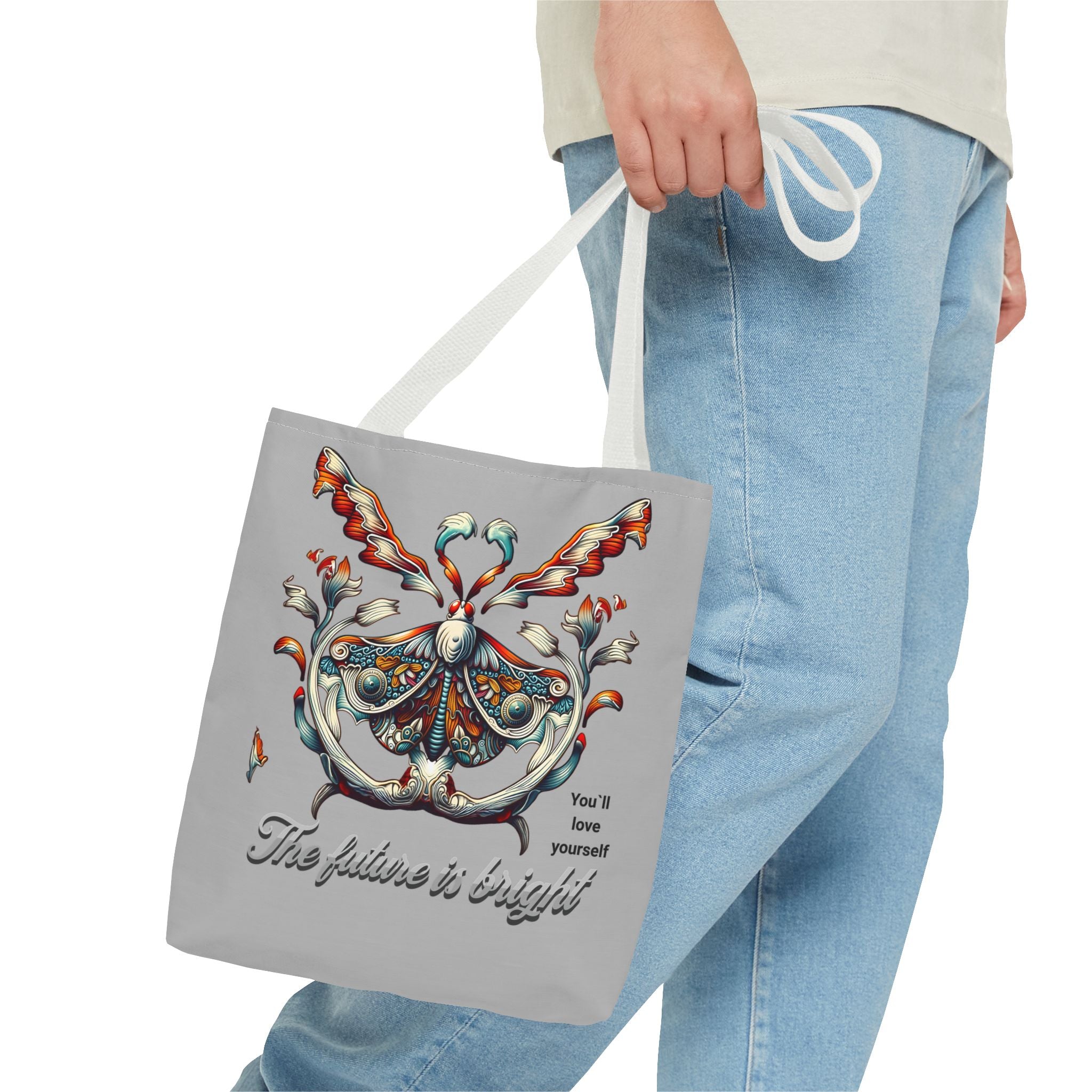 Tote Bag — 'The Future Is Bright' Decorative Butterfly Tote