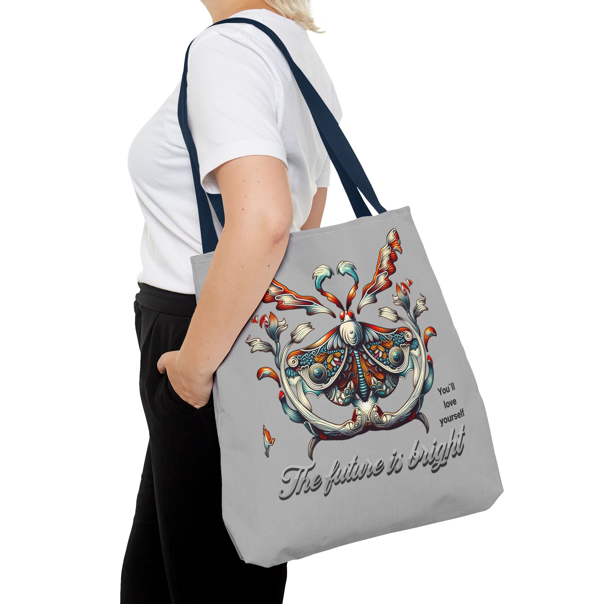 Tote Bag — 'The Future Is Bright' Decorative Butterfly Tote