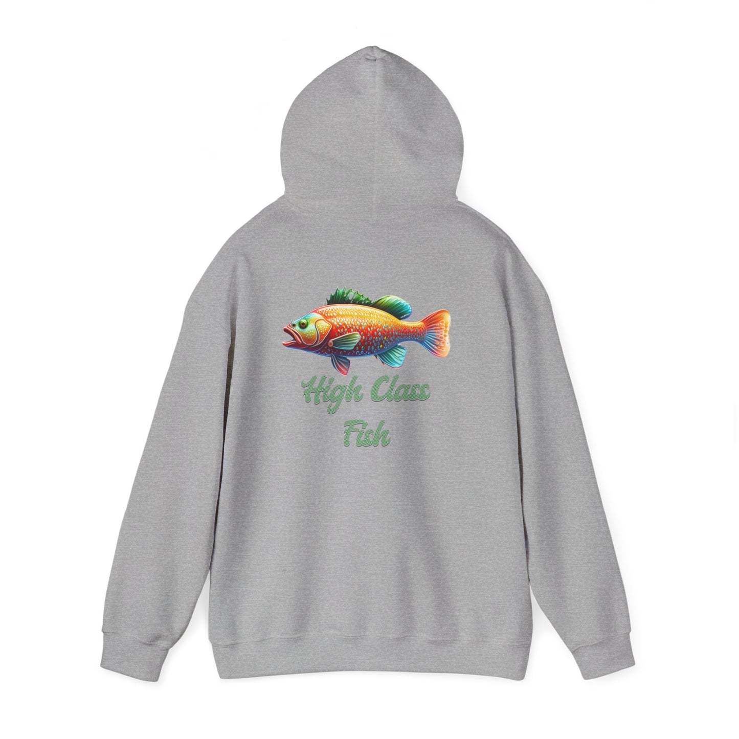 High Class Fish Hoodie - Unisex Heavy Blend Sweatshirt, Cozy Gift for Fishing Enthusiasts, Great for Outdoors, Casual Wear, Birthday Gift