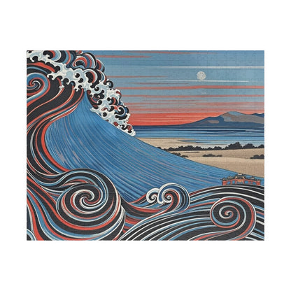 Artistic Wave Puzzle - Ocean Scene, Relaxing Gift, Family Activity, Home Decor, 110-1014 Piece Options