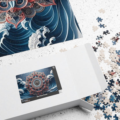 Intricate Mandala Puzzle, Meditation Art Puzzle, Relaxing Activity, Mindfulness Gift, Family Game Night, Home Decor Puzzle