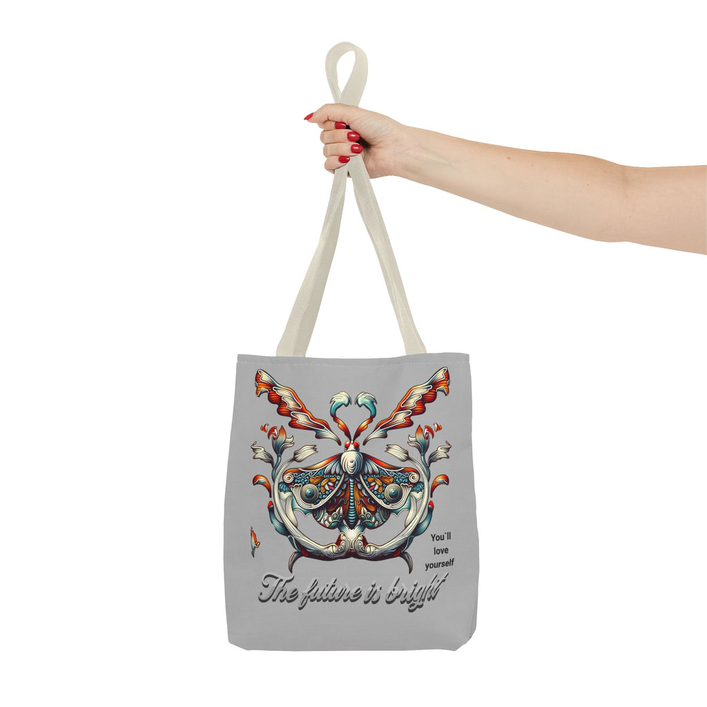 Tote Bag — 'The Future Is Bright' Decorative Butterfly Tote