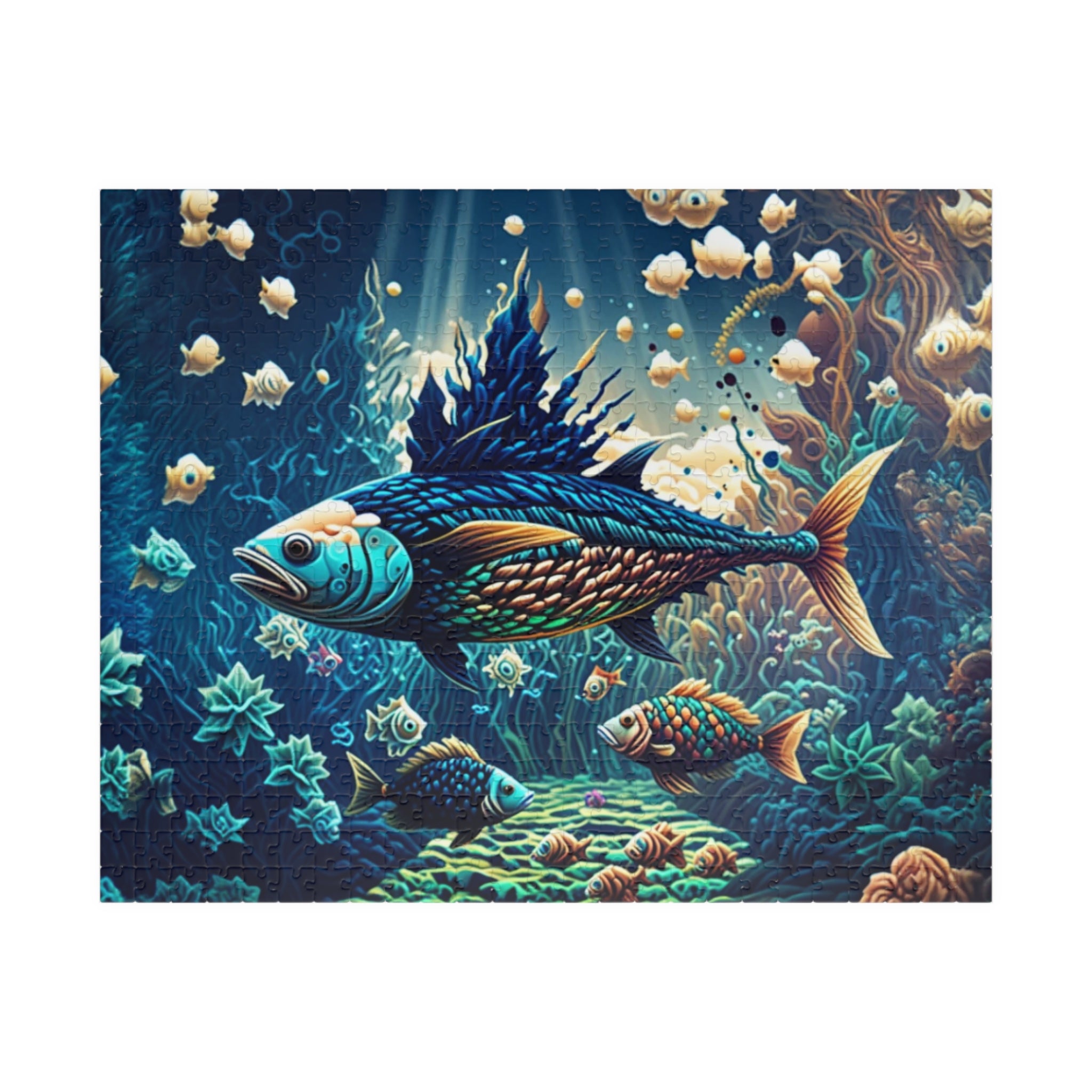 Colorful Underwater Puzzle - Ocean Scene, Jigsaw for Family Fun, Gift for Ocean Lovers, Relaxing Activity, Home Decor