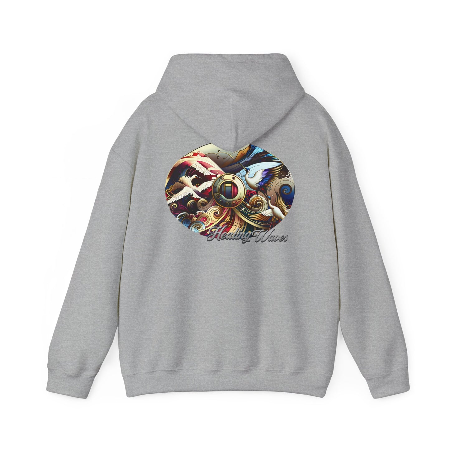 Artistic Unisex Heavy Blend Hoodie - Cozy Graphic Sweatshirt, Ideal for Casual Outfits, Unique Gifts, Streetwear Style, Comfortable Layering