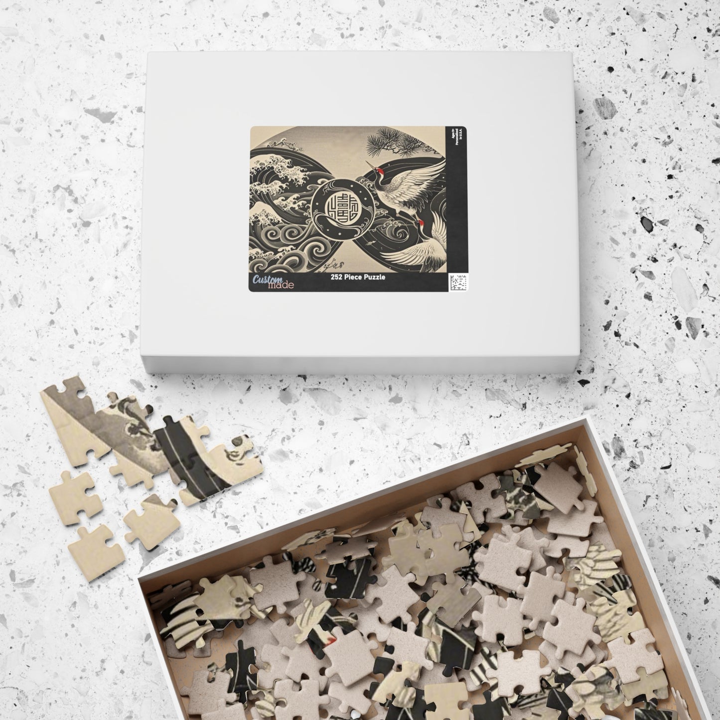 Elegant Crane Puzzle - Serene Artwork for Relaxation and Family Fun, Unique Gift for Puzzle Lovers, Home Decor, Mindfulness Activity, [...]