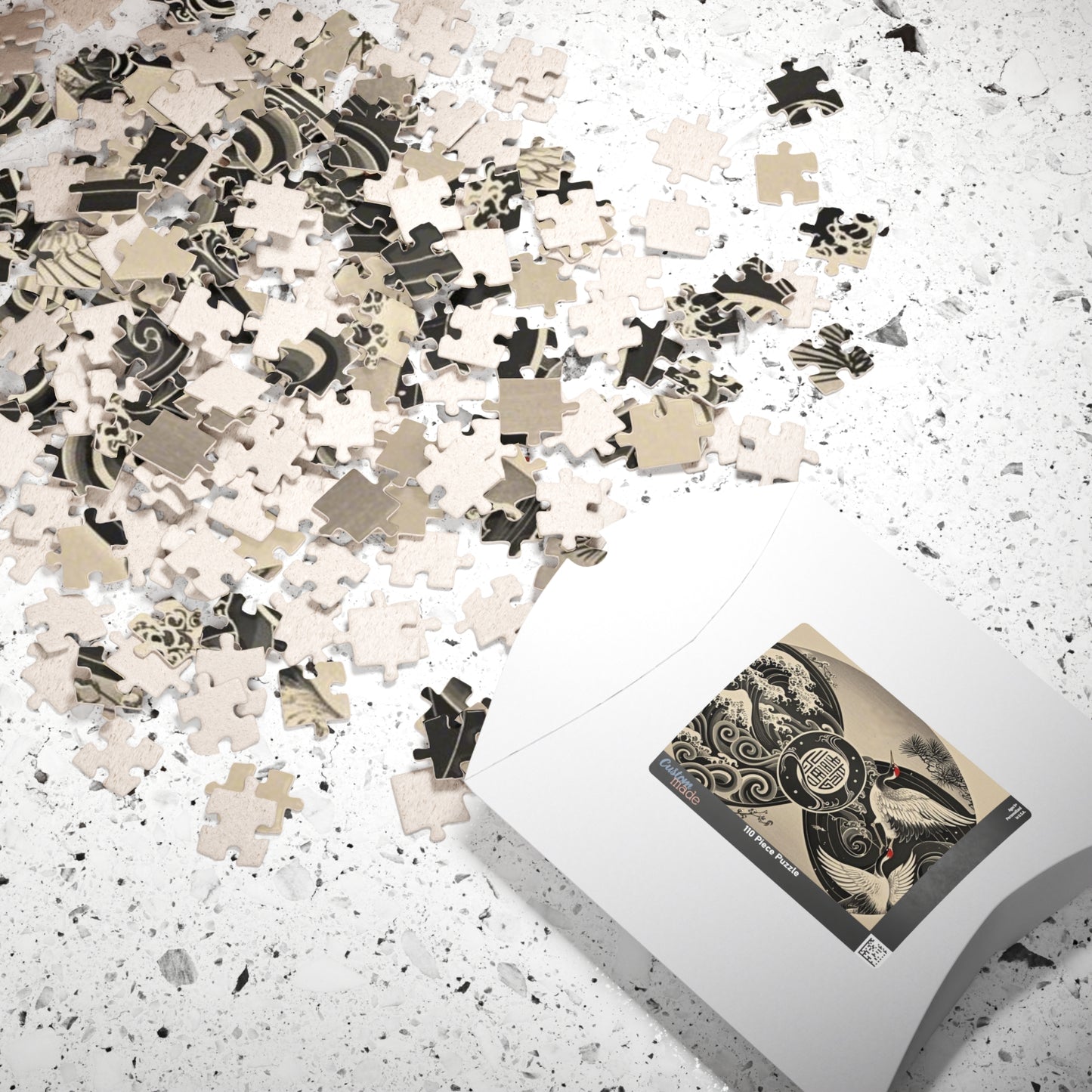 Elegant Crane Puzzle - Serene Artwork for Relaxation and Family Fun, Unique Gift for Puzzle Lovers, Home Decor, Mindfulness Activity, [...]