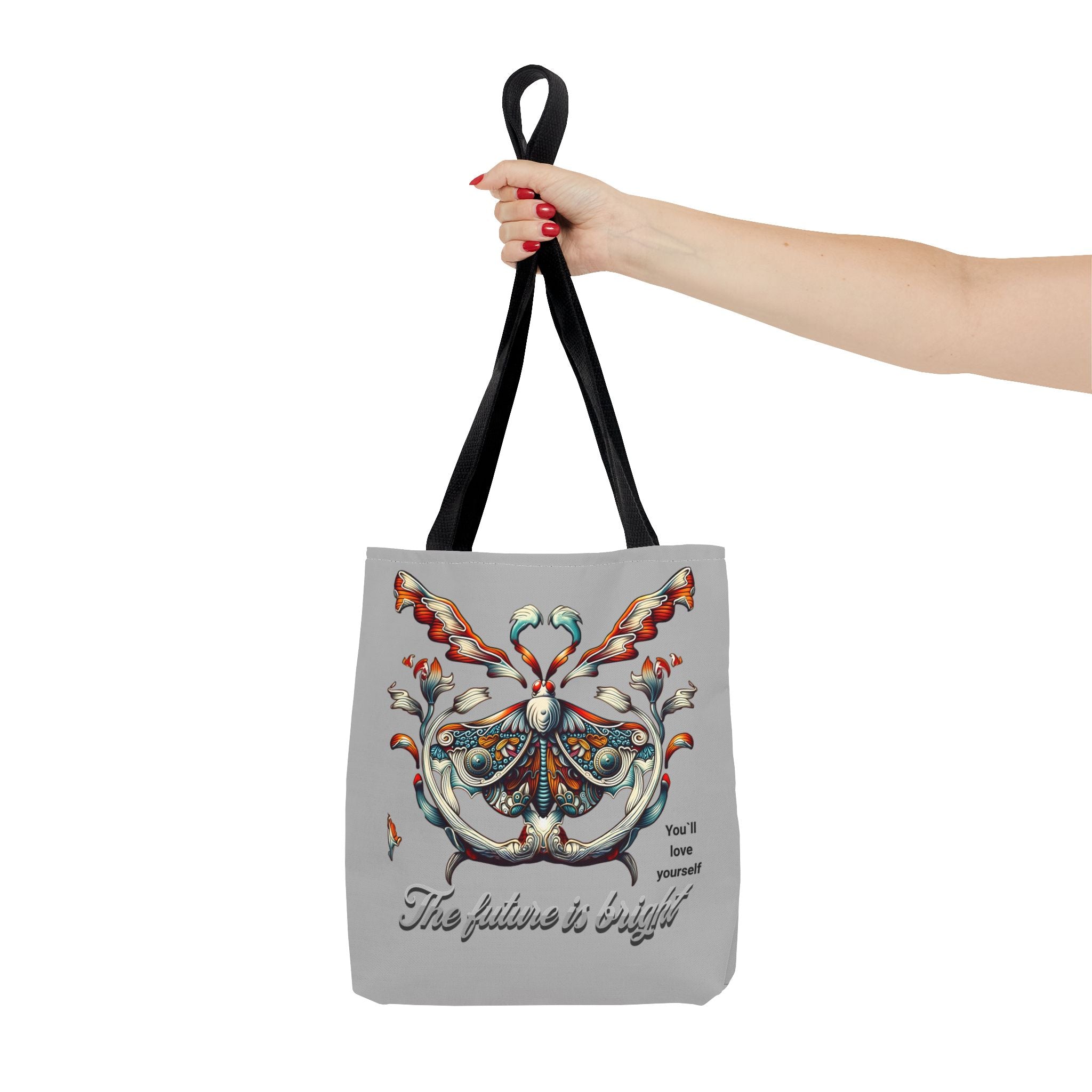 Tote Bag — 'The Future Is Bright' Decorative Butterfly Tote
