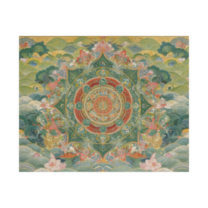 Serene Mandala Puzzle - 110, 252, 520, 1014-piece, Meditation Gift, Mindfulness Activity, Unique Home Decor, Family Game Night