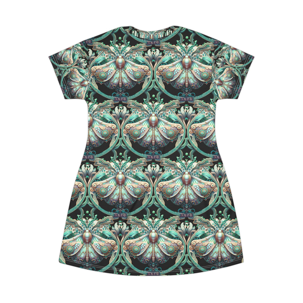 Butterfly Motif T-Shirt Dress - Classic Design