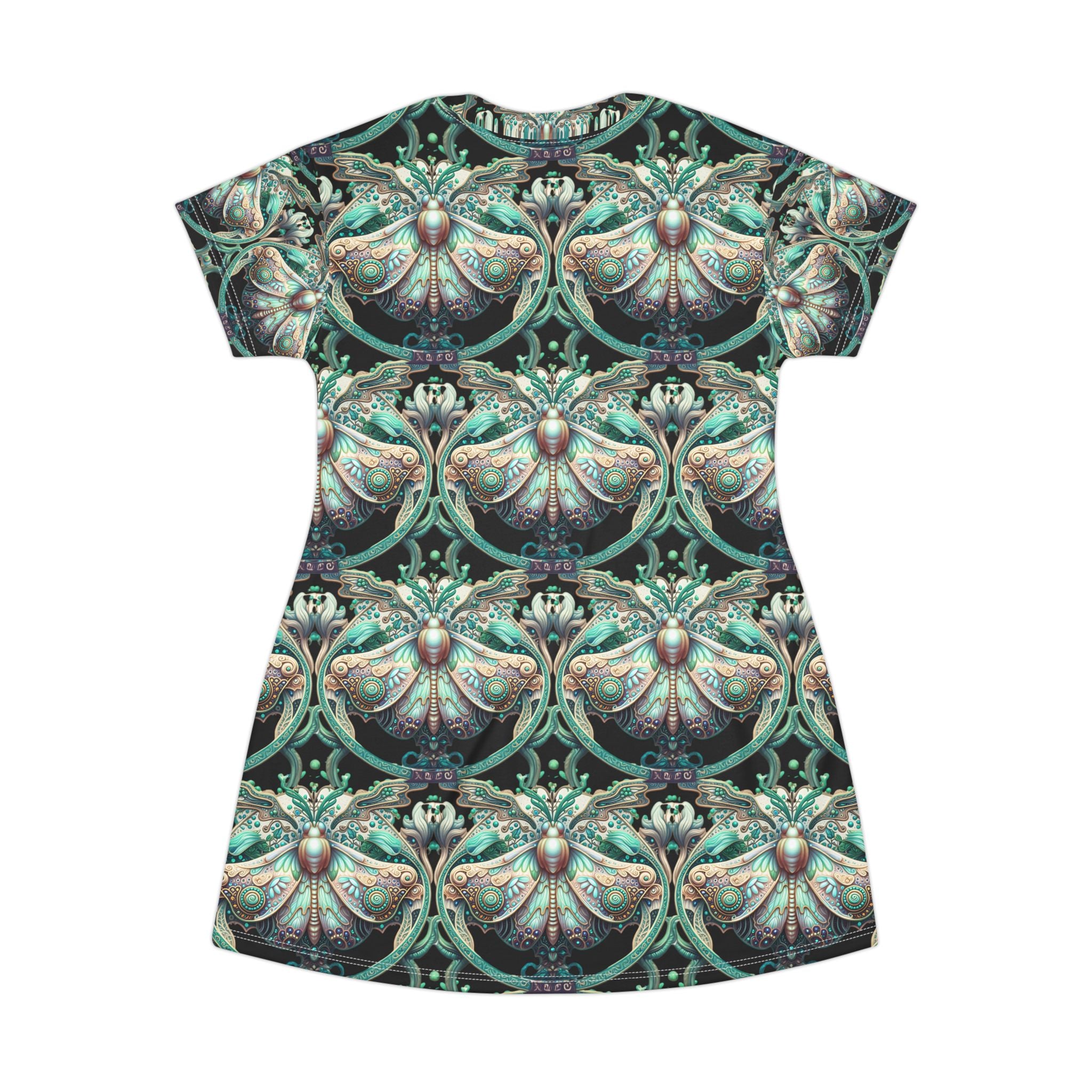 Butterfly Motif T-Shirt Dress - Classic Design
