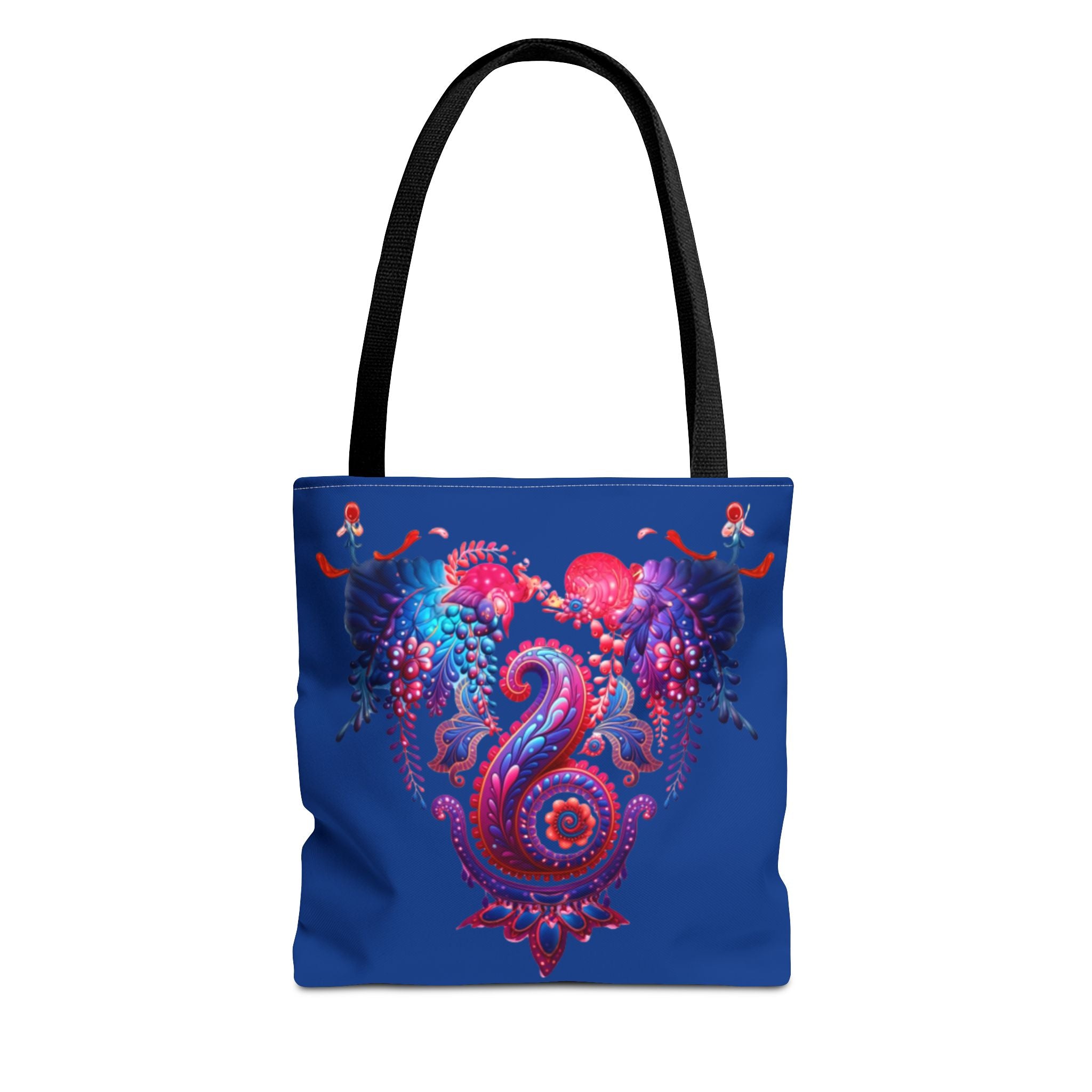 Vibrant Heart Sea Life Tote Bag | Eco-Friendly Shopping Bag, Beach Tote, Gift for Ocean Lovers, Colorful Canvas Purse, Summer Accessory