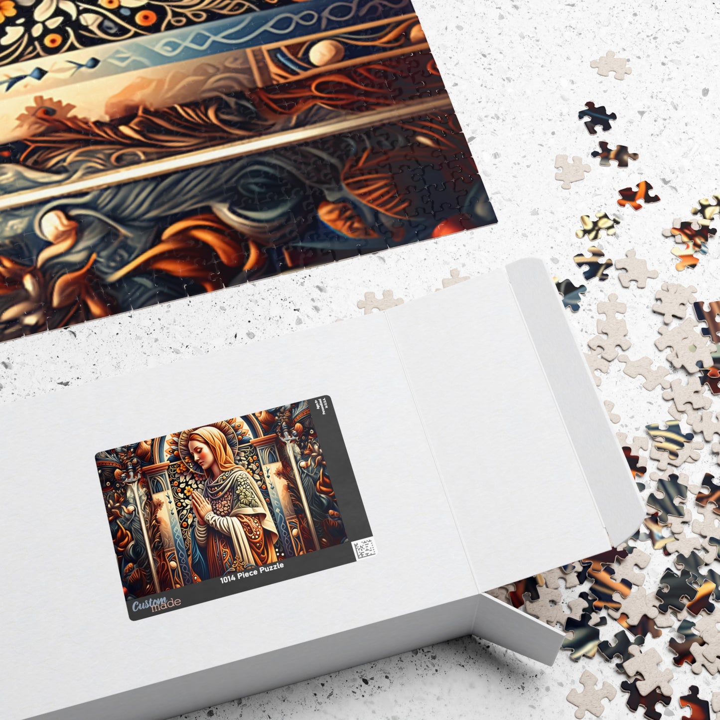 Puzzle of Serenity | Religious Art Puzzle, Jigsaw Puzzle for Meditation, Spiritual Gift, Home Decor, Mindfulness Activity