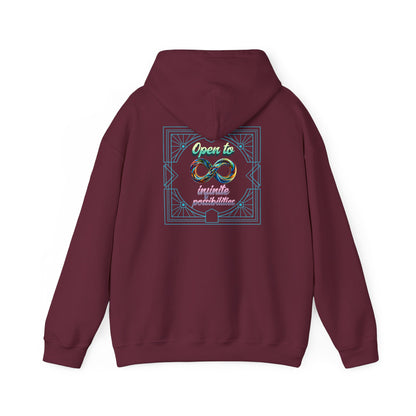 Infinite Possibilities Unisex Heavy Blend Hooded Sweatshirt, Cozy Hoodie, Gift for Her/Him, Casual Wear, Inspirational Sweatshirt