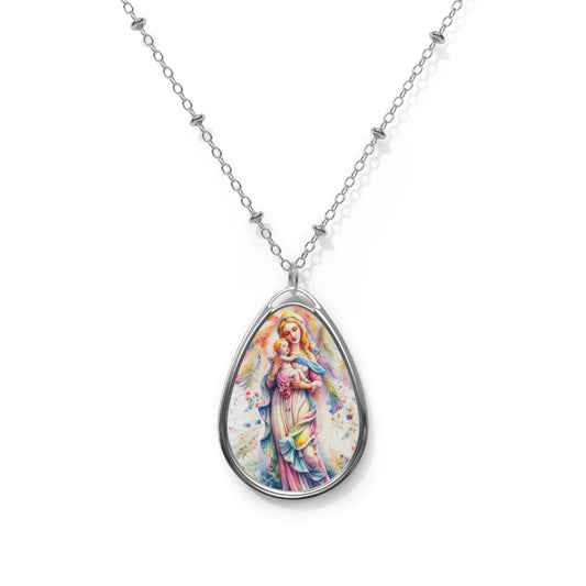 Oval Necklace - Sacred Prayer Jewelry