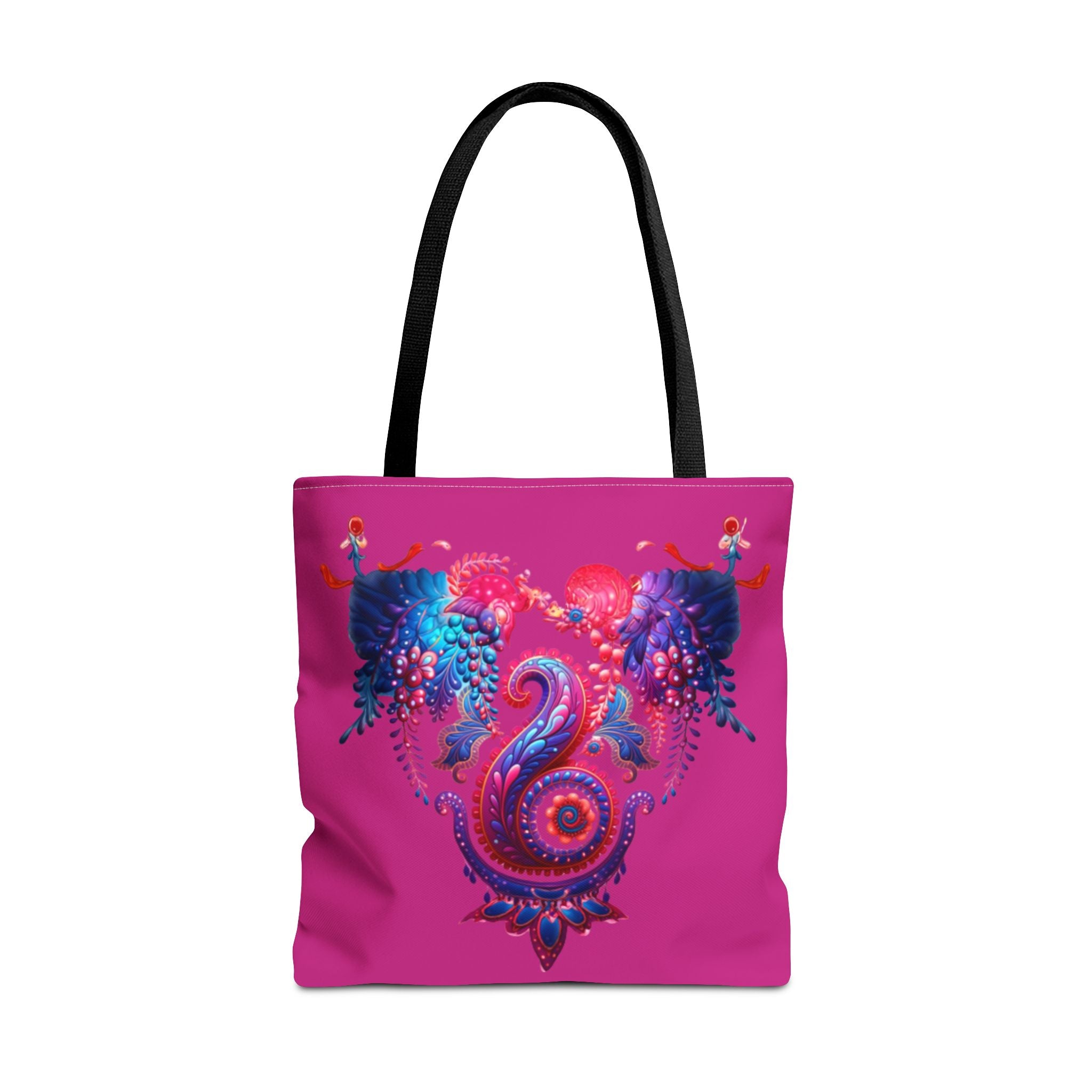 Vibrant Seahorse Tote Bag, Boho Style Bag, Beach Tote, Gift for Her, Colorful Canvas Bag, Eco-Friendly Shopping Bag