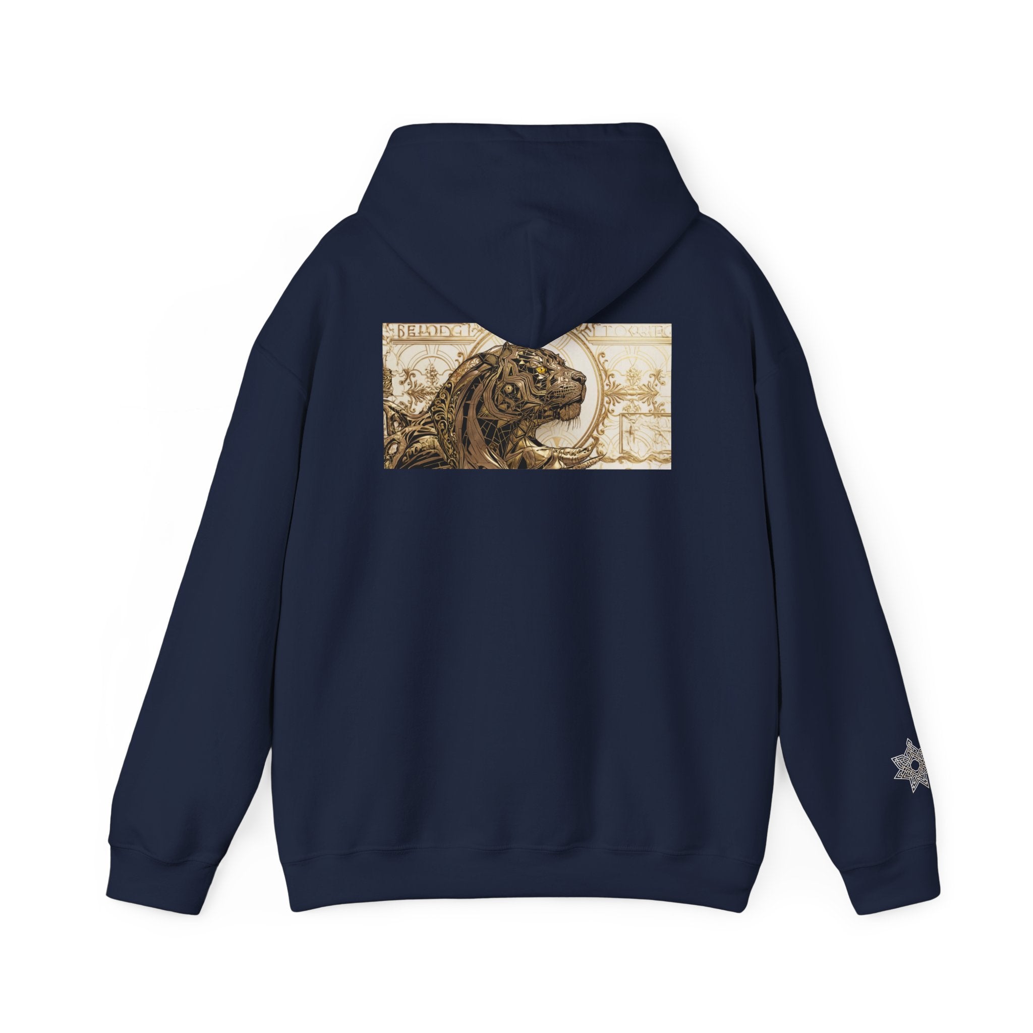 Hoodie — Vintage Steampunk Lion Crest Back Print