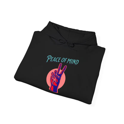 Peace of Mind Unisex Hooded Sweatshirt, Cozy Hoodie, Gift for Friends, Casual Wear, Comfortable Sweatshirt, Vibrant Design