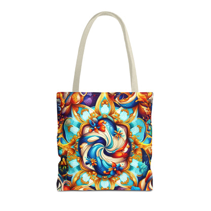 Vibrant Floral Tote Bag – Stylish Reusable Shopping Bag, Boho Beach Tote, Eco-Friendly Gift, Art-Inspired Carry-All