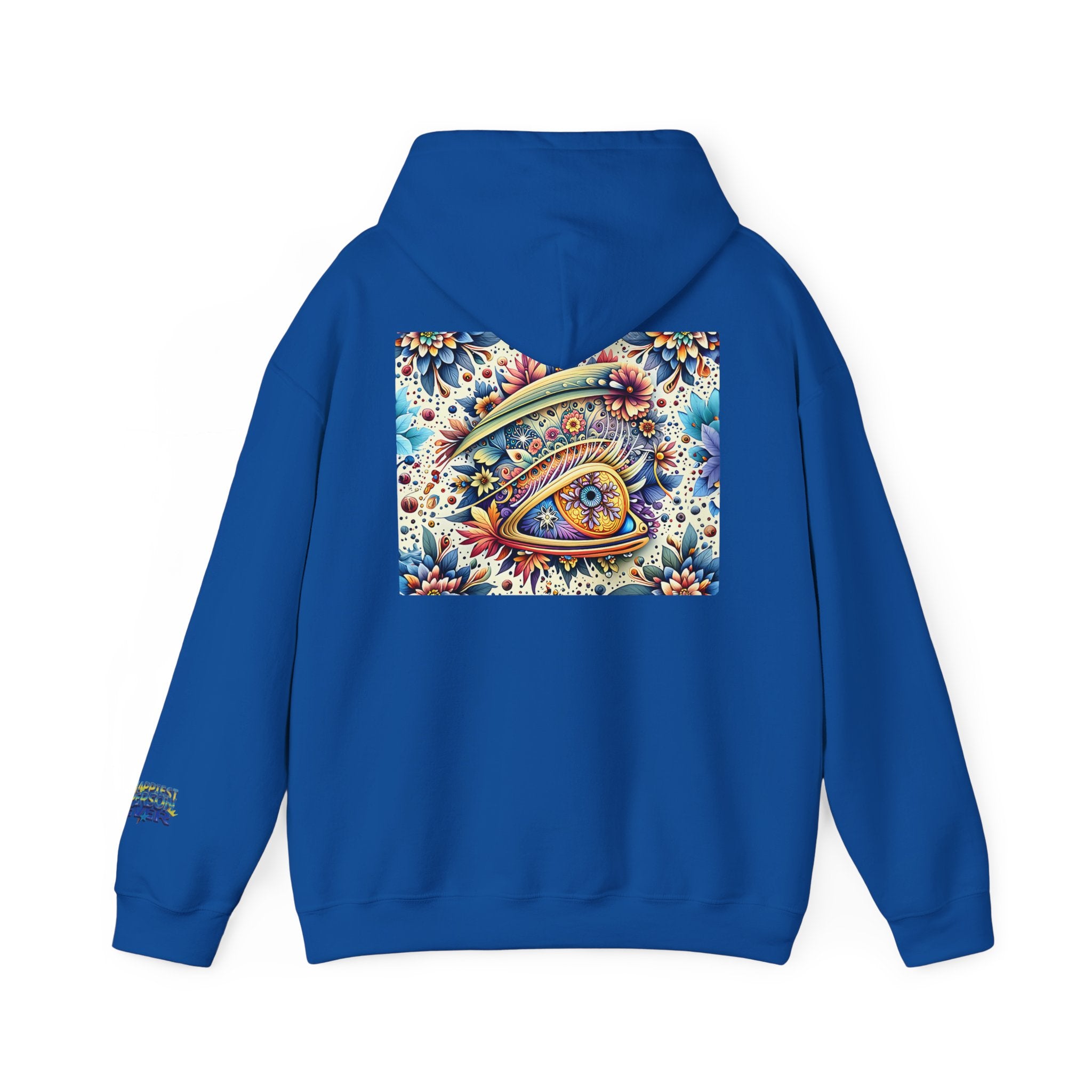 Happy Person Hoodie — Colorful Psychedelic Eye Art Pullover