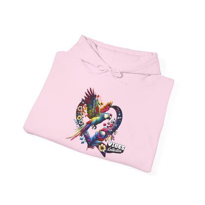 Colorful Heart Design Unisex Hoodie, Cozy Sweatshirt for Everyday Wear, Gift for Him/Her, Perfect for Valentine's Day, Casual Layering