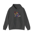 Colorful Heart Design Unisex Hoodie, Cozy Sweatshirt for Everyday Wear, Gift for Him/Her, Perfect for Valentine's Day, Casual Layering